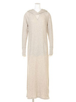 ふわふわ裏毛ワンピース【Planet blue world】/ベージュ