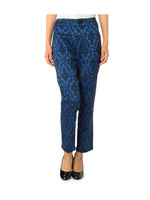 アラベスクジャカードストレッチパンツ/ブルー系(192)