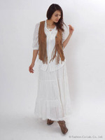 インド綿カラシドビー2wayスカート/オフホワイト