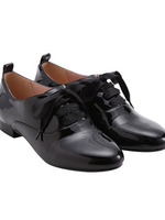 エナメルレザーオックスフォードシューズ/ブラック(019)