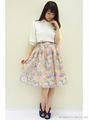 オパールフラワースカート/ピンク