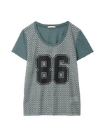 カットレースプリントプルオーバー/グリーン系(024)