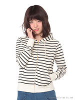 カラフルパーカー　ボーダー/Ivory