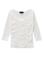 ギャザーカットソー/ライトグレー(011)