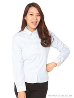 ギンガムクレリックシャツ/サックス