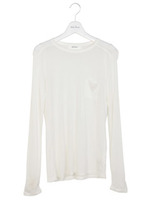 クルーネック長袖Tシャツ/BLK