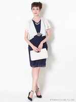 ケミカルレースボレロ/ベージュ