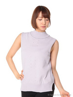 コードヤーンニットベスト/ネイビー