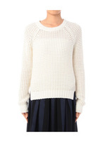 コットンエアリーニット/ホワイト(004)