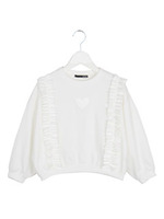 サスフリルスウェット/ブラック