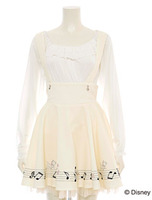 サスペンダー付裾音符スカート（マリーver）/ピンク