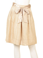 サッシュリボンフレアーSK/ベージュ