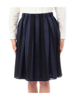 シフォンシャイニーストライプスカート/ベージュ(352)