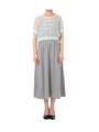 シフォンプルオーバー付きマキシワンピース/グレー系(012)