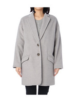 シャギー調チェスターコート/ネイビー(093)