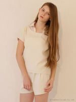 シャツドッキングセットアップ/ブルー