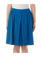 ジョーゼットタックスカート/ブルー系(091)