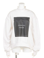 スクエアBOXLOGOトレーナー/ホワイト