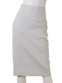 ステッチタイトスカート/WHT