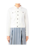 ストレッチデニムジャケット/ホワイト(001)