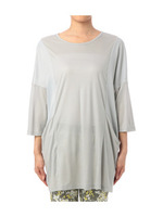 スムース切り替えロングカットソー/オレンジ系(066)