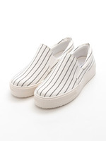 スリッポン／スニーカー/ブルー/レース