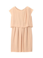 セットアップ風ジョーゼットワンピース/ピンク系(072)