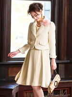 セレモニースーツ/ブラック×アイボリー