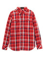 タータンチェックシャツ/レッド系(363)