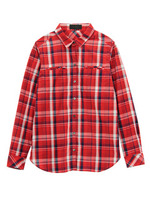 タータンチェックシャツ/レッド系(363)