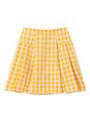 チェックタックスカート/イエロー系(231)