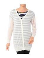 チュニックニットカーディガン+プルオーバーセット/ホワイト(003)