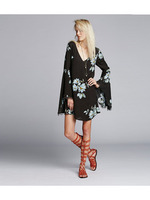 バック開きフラワーミニワンピース/モスグリーン(124)