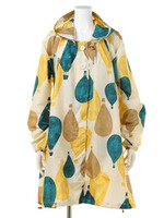 バルーンプリントレインコート/オフホワイト