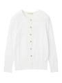 ビジューコットンカーディガン/ホワイト(001)