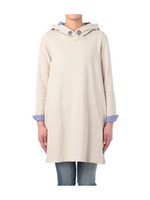 フーデッドコットンワンピース/アイボリー(004)