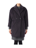 フェイクファーチェスターコート/ネイビー(093)