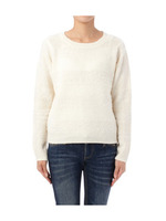 フェザーボーダープルオーバーニット/ブラック(319)