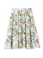 フラワープリントスカート/サックス(190)