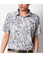 フラワープリントポロシャツ/アイボリー(904)