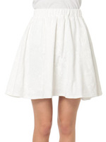 フラワーモコプリントフレアスカート/Off White