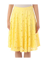 フラワーレーススカート/イエロー系(031)