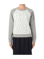 フロントレースラグランカットソー/グレー(012)