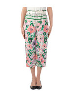 ベルト付フラワーパンツ/グリーン系(122)