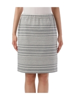 ボーダーギャザータイトスカート/グレー系(911)