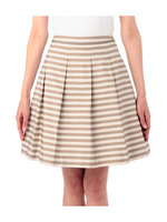 ボーダータックスカート/ベージュ系(352)