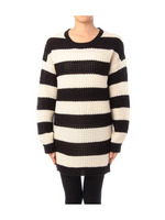 ボーダーチュニックワンピース/ダークグリーン(323)