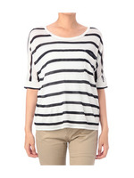 ボーダードルマンニットソー/グレー系(312)