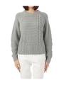 ミックスケーブルニット/グレー(012)