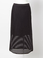 メッシュAラインスカート/ブラック